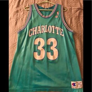 Champion Charlotte Hornets Alonzo Mourning Jersey